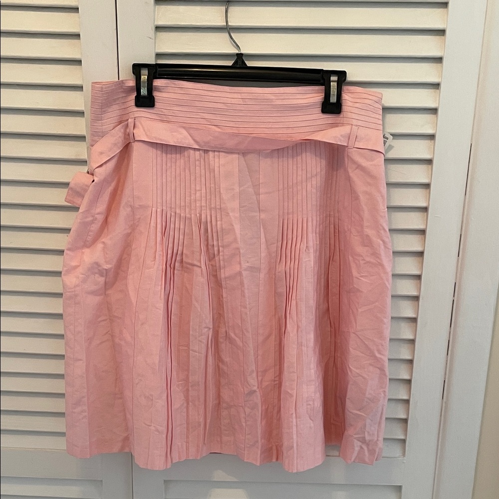 NWT Burberry Light Pink A-Line cotton Skirt size 10